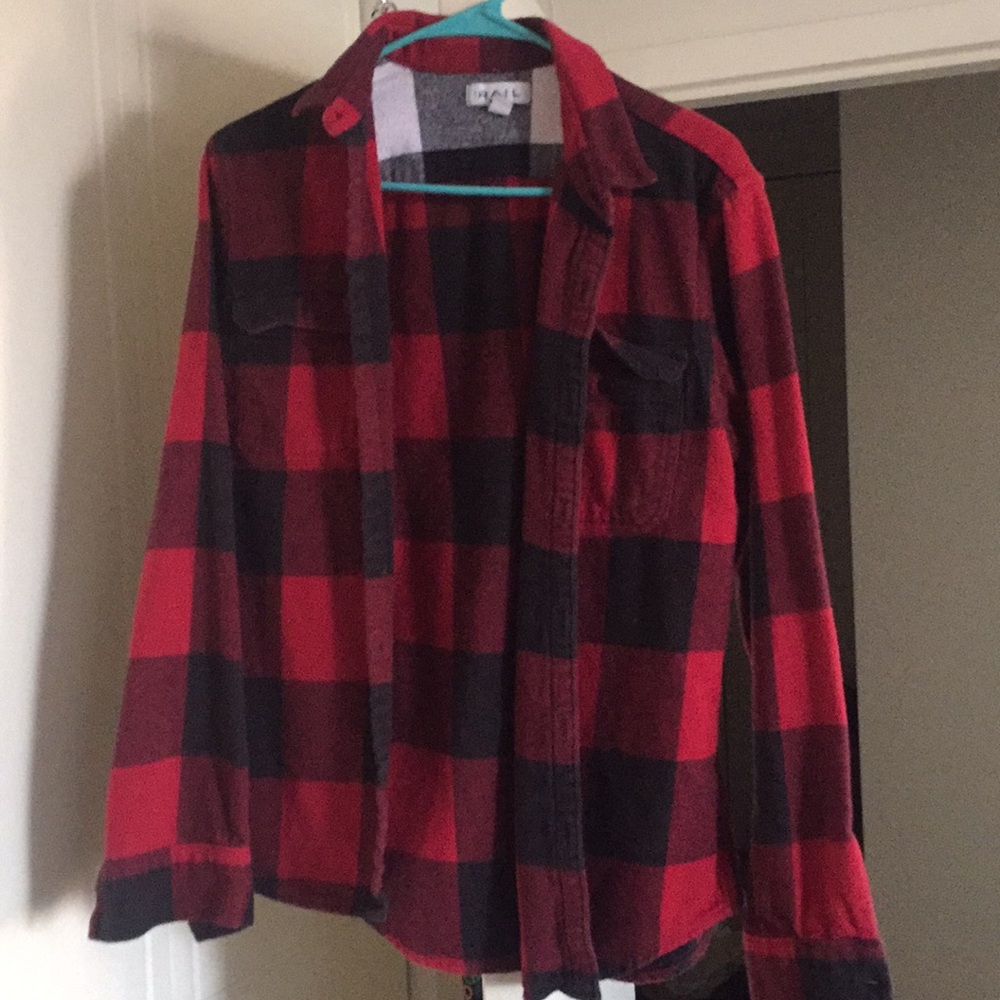 Plaid red shirt